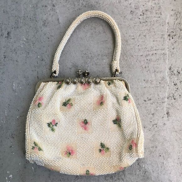 Vintage flower beaded bag NOT FOR SALE - Picture 1 of 6